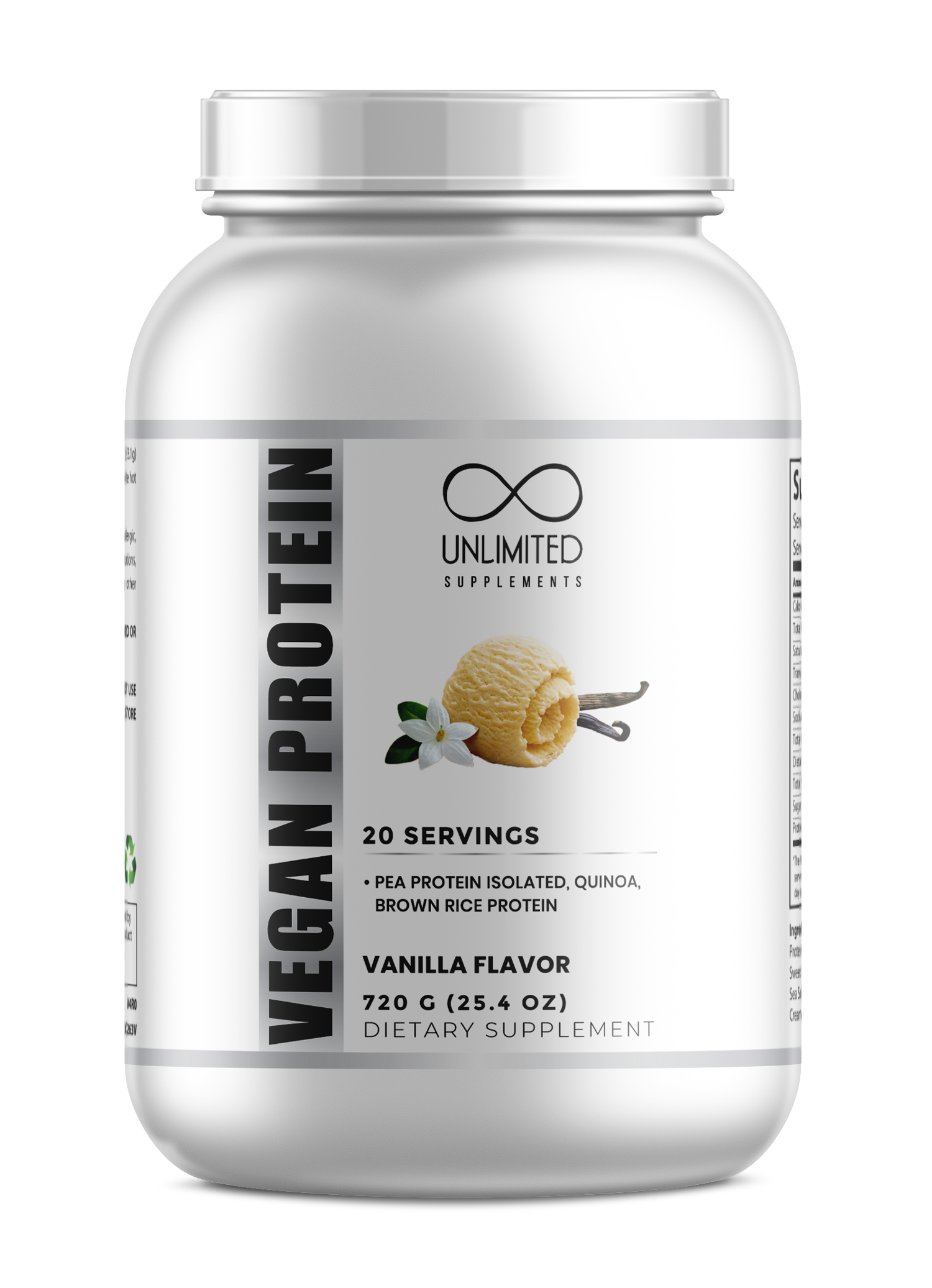 1.5lbs Vegan Protein (Chocolate or Vanilla)