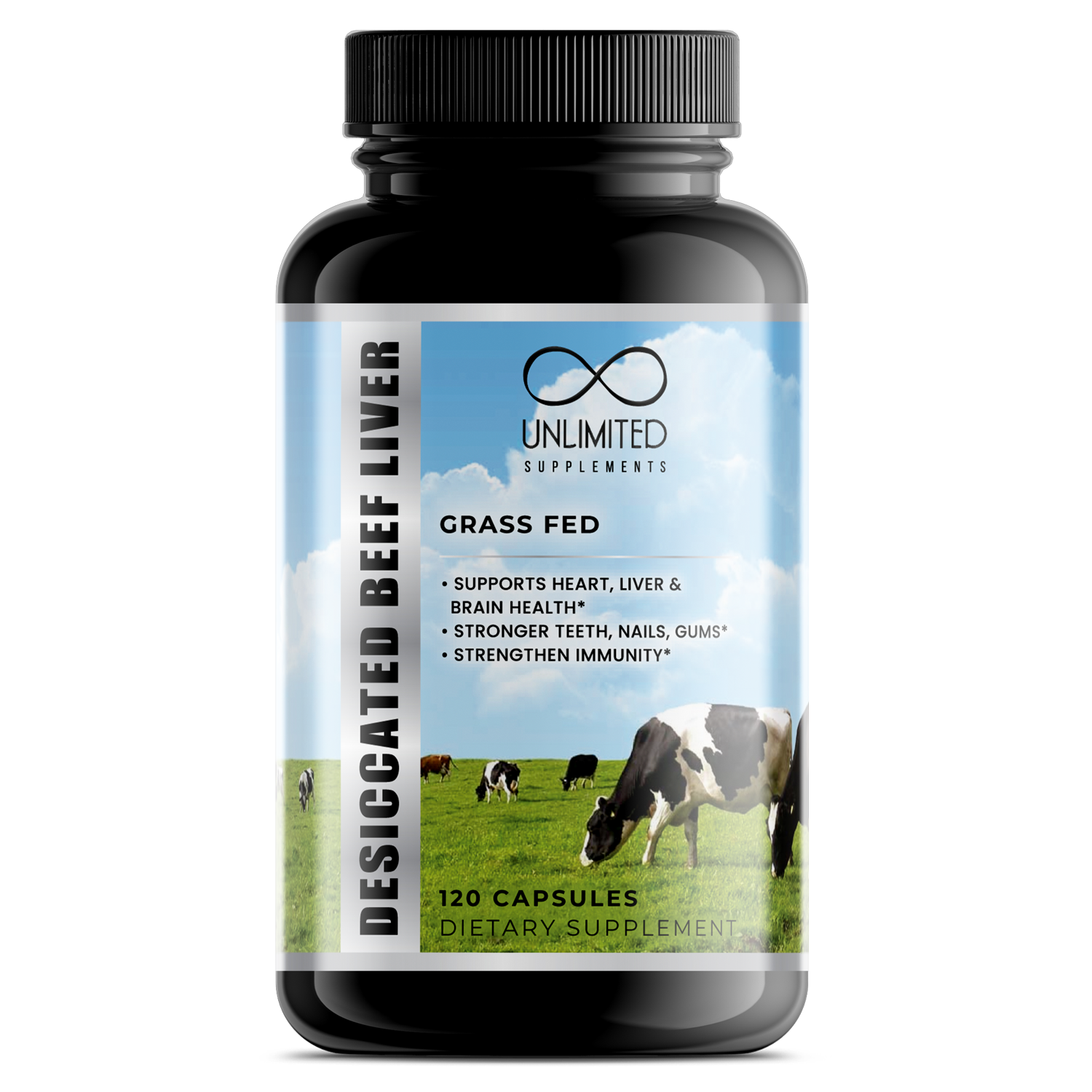 Grass Fed Beef Organ Complex or Beef Liver Capsules