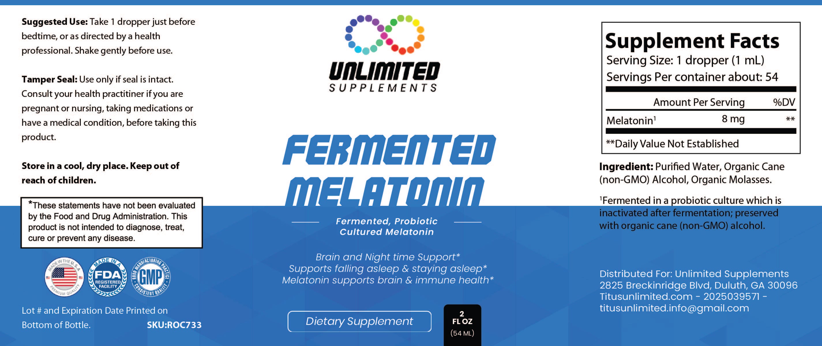 Fermented Melatonin