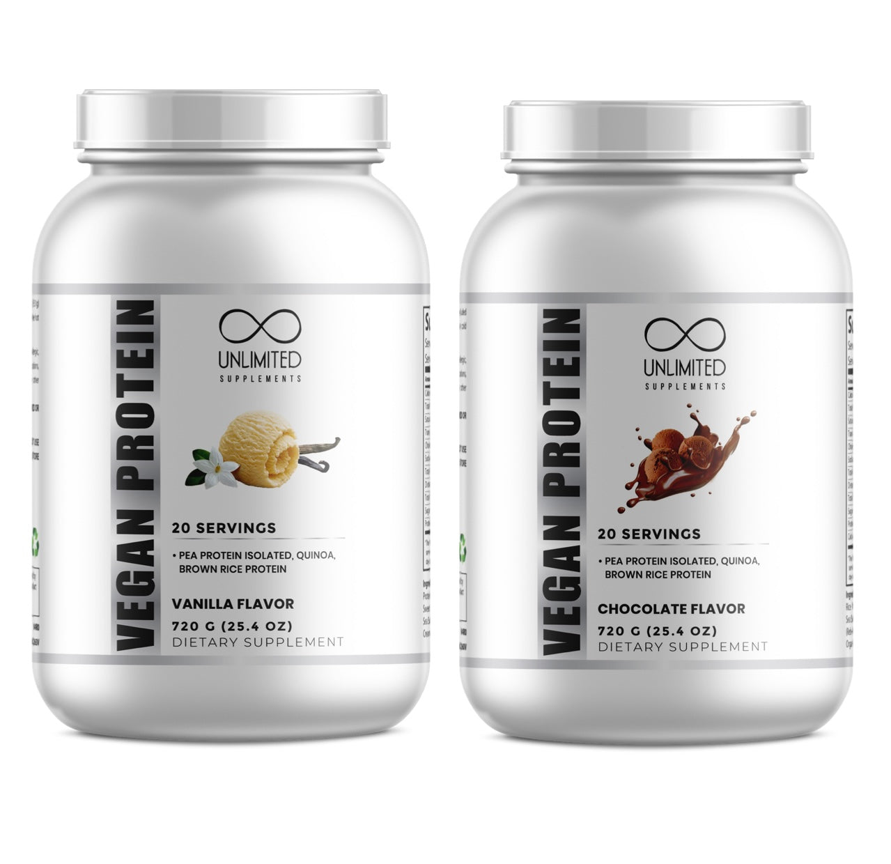 1.5lbs Vegan Protein (Chocolate or Vanilla)