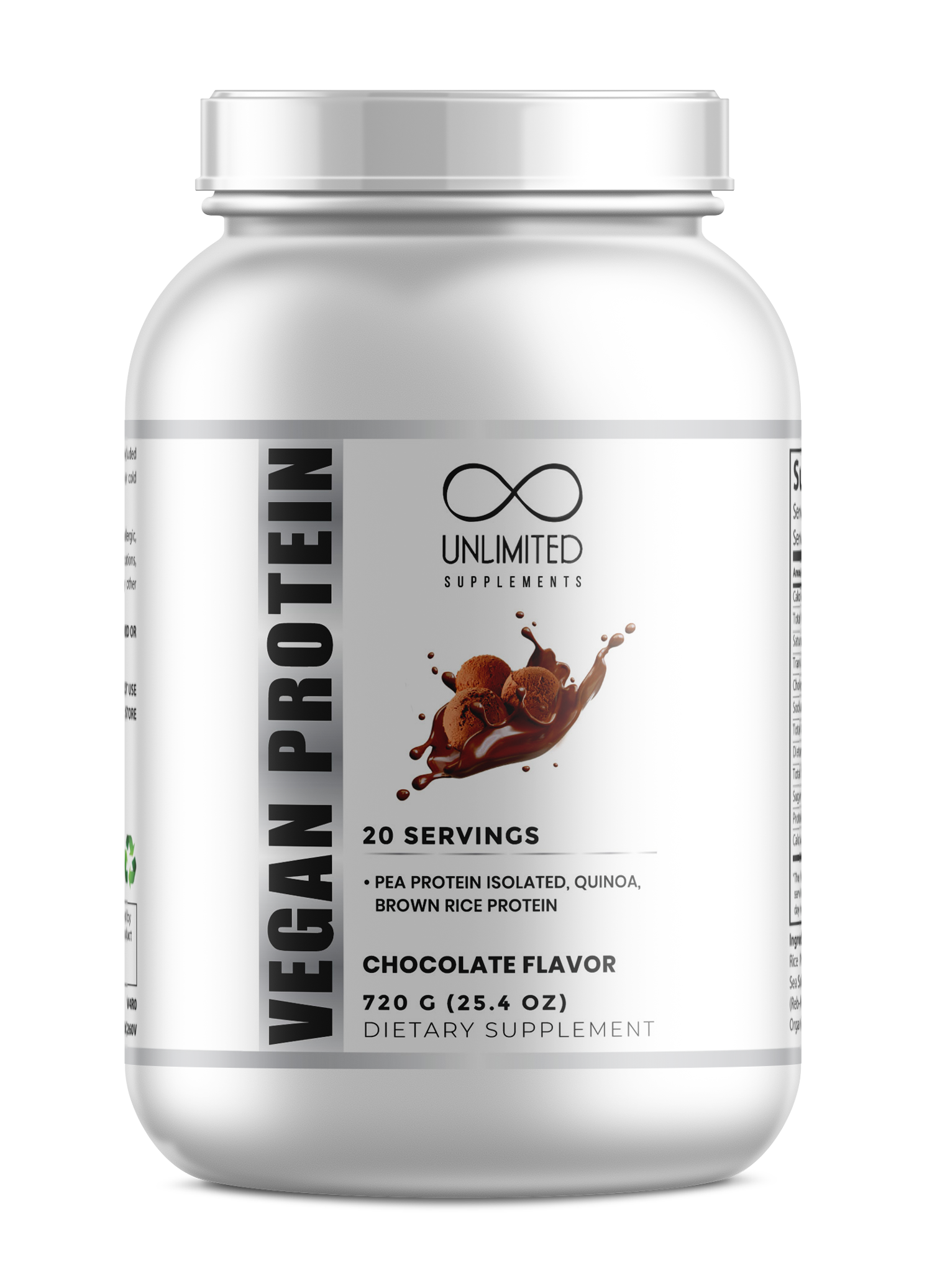 1.5lbs Vegan Protein (Chocolate or Vanilla)