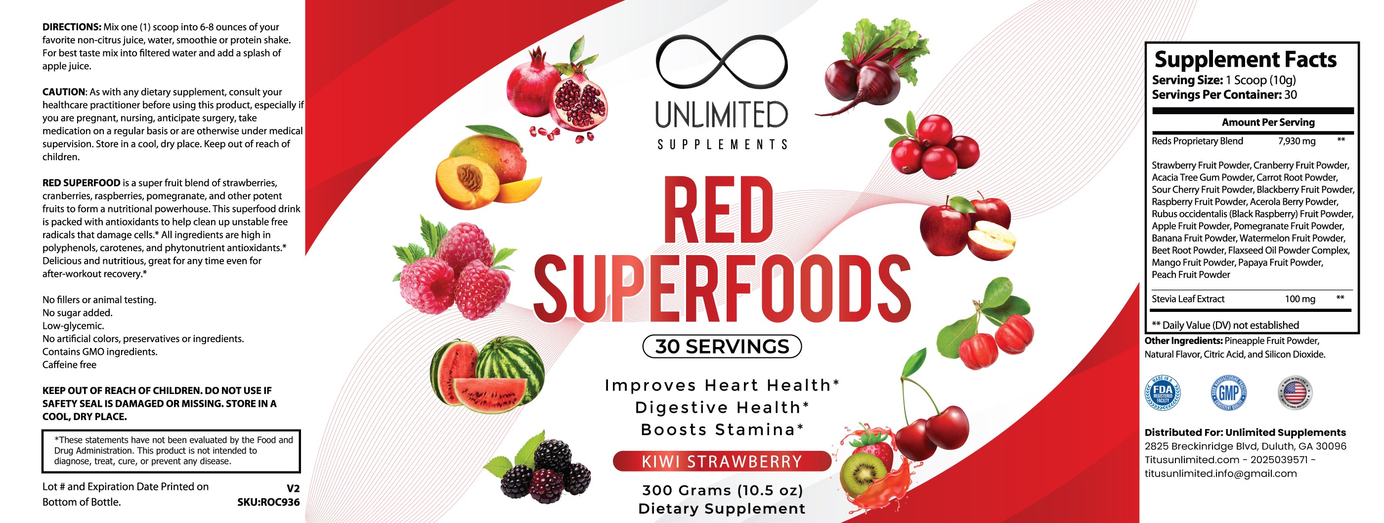 Red / Green Superfoods