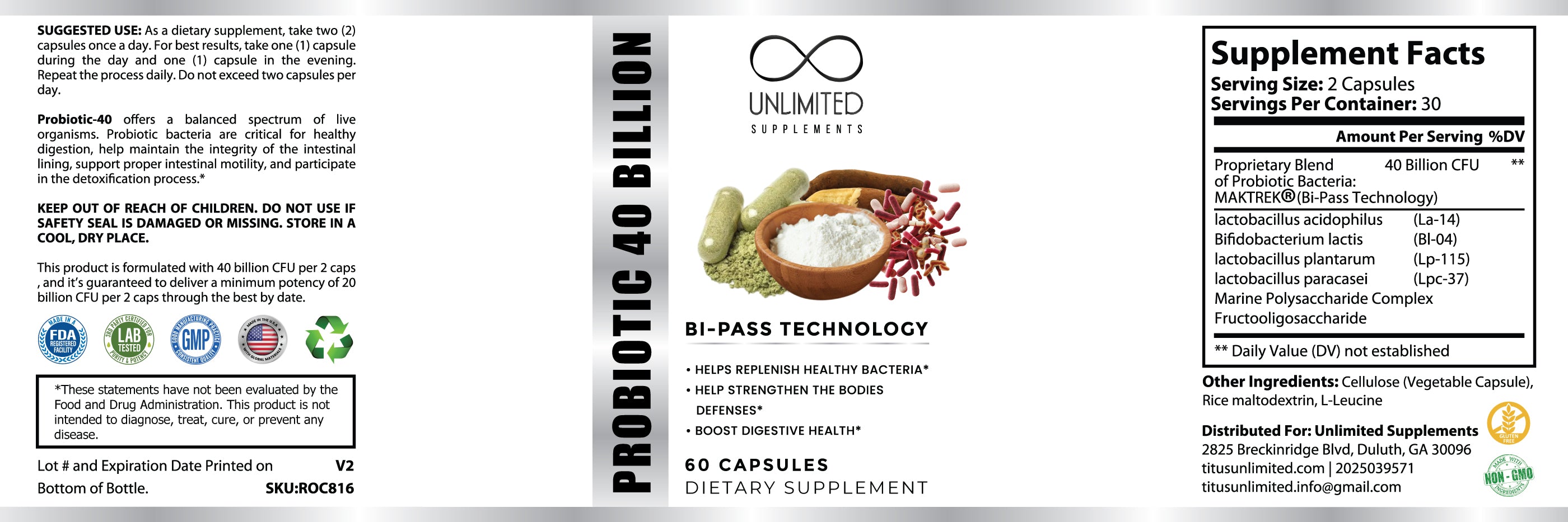 Probiotic 40 Billion