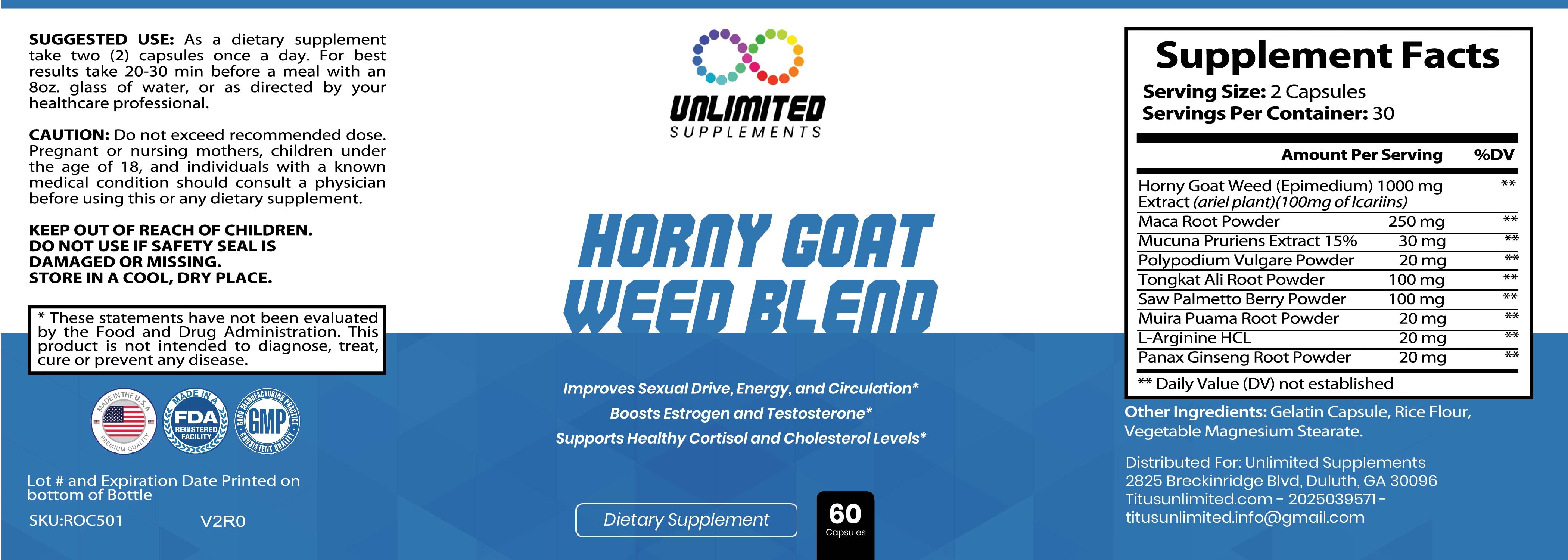 Horny Goat Weed Blend