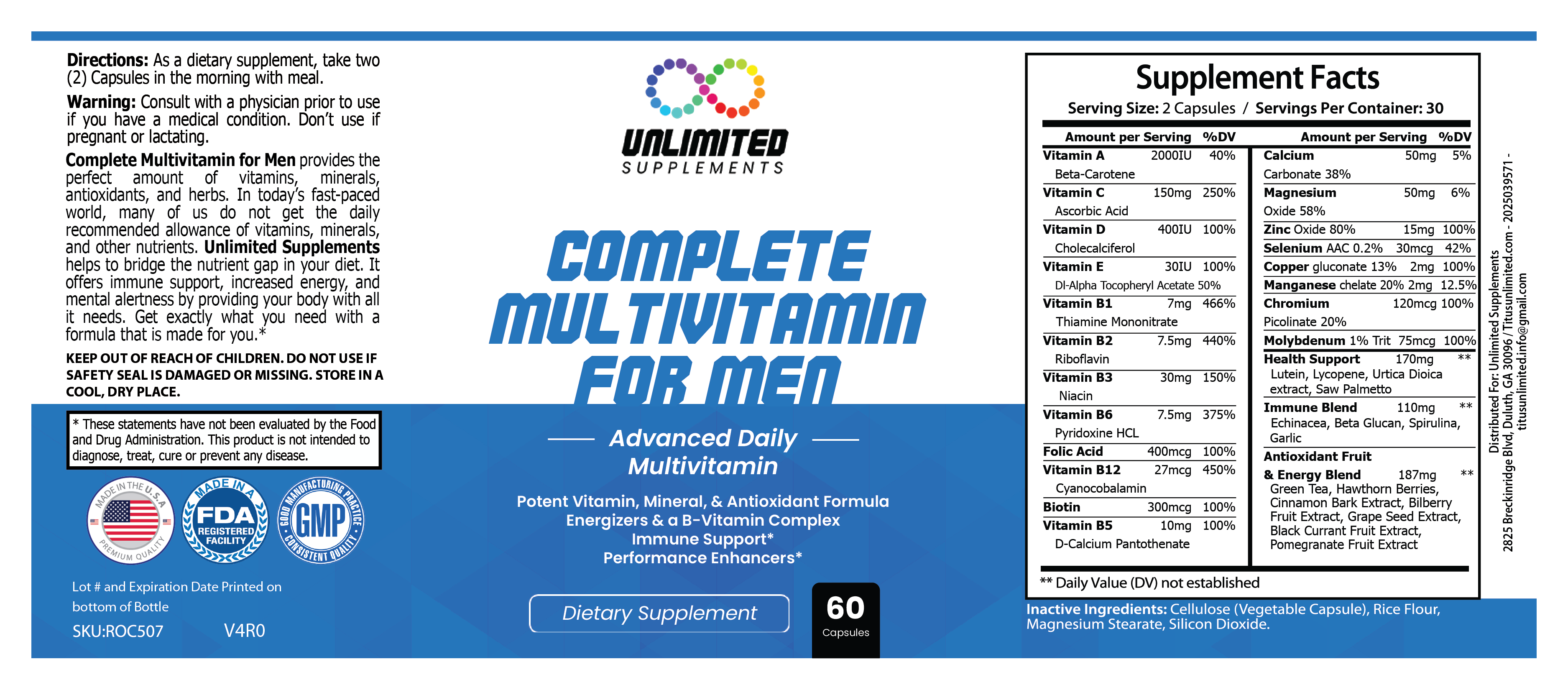 Complete Multivitamin for Men