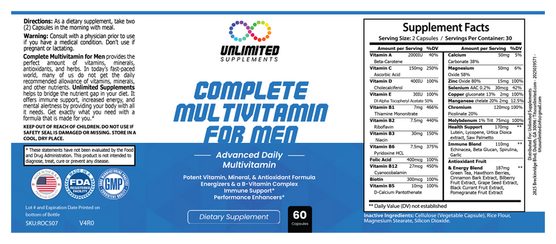 Complete Multivitamin for Men