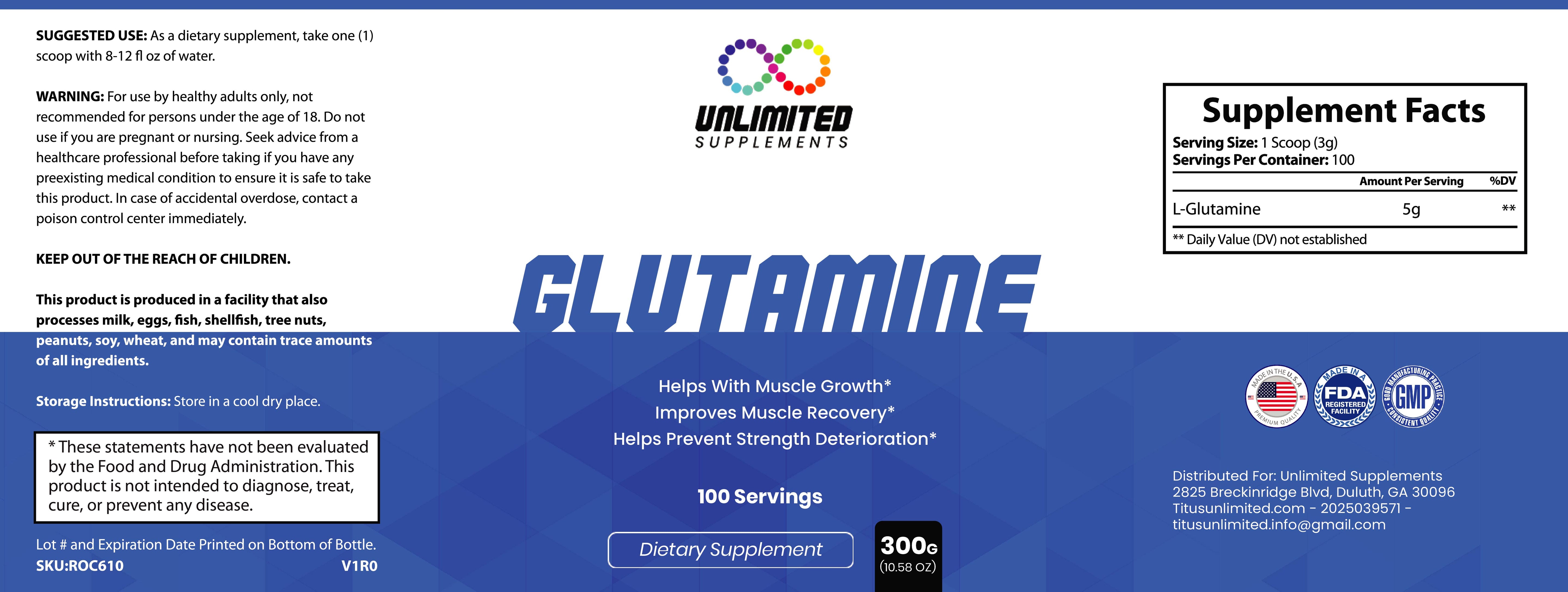 Glutamine Powder