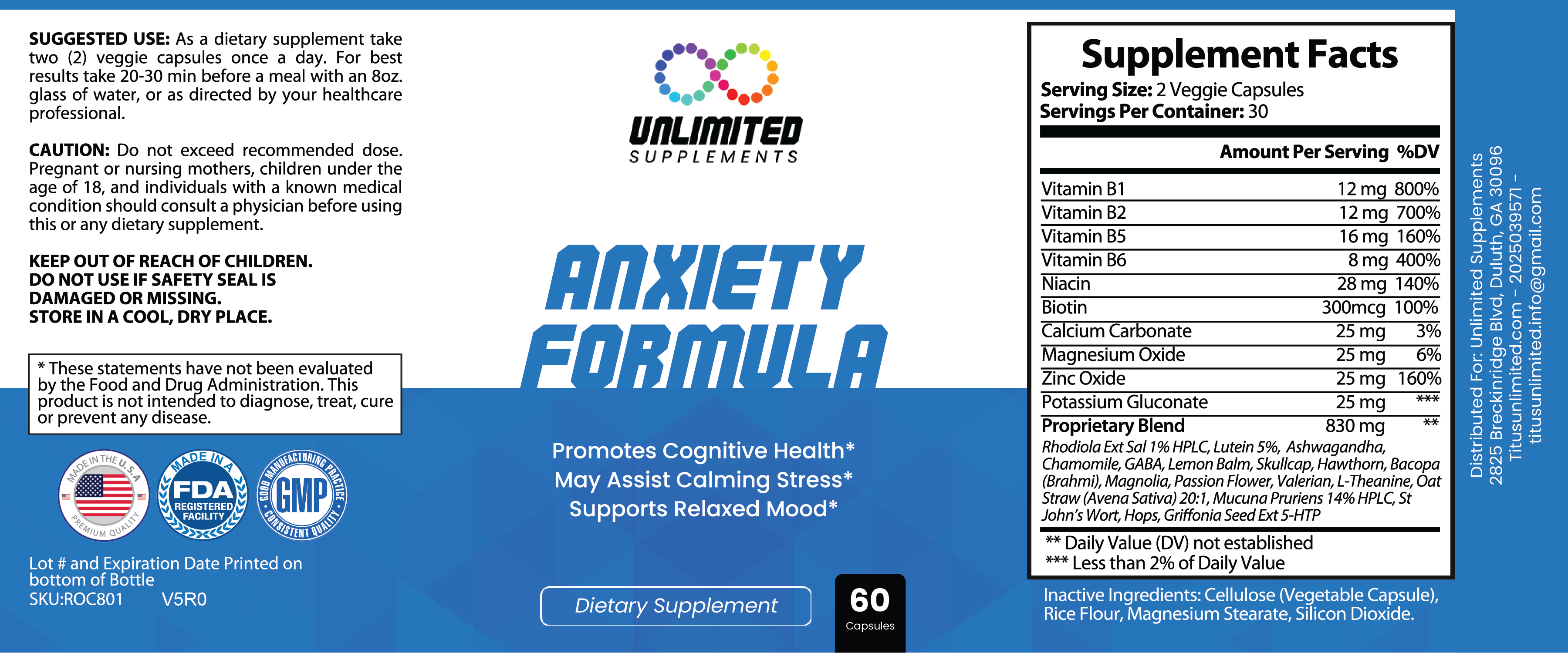 Anxiety Formula