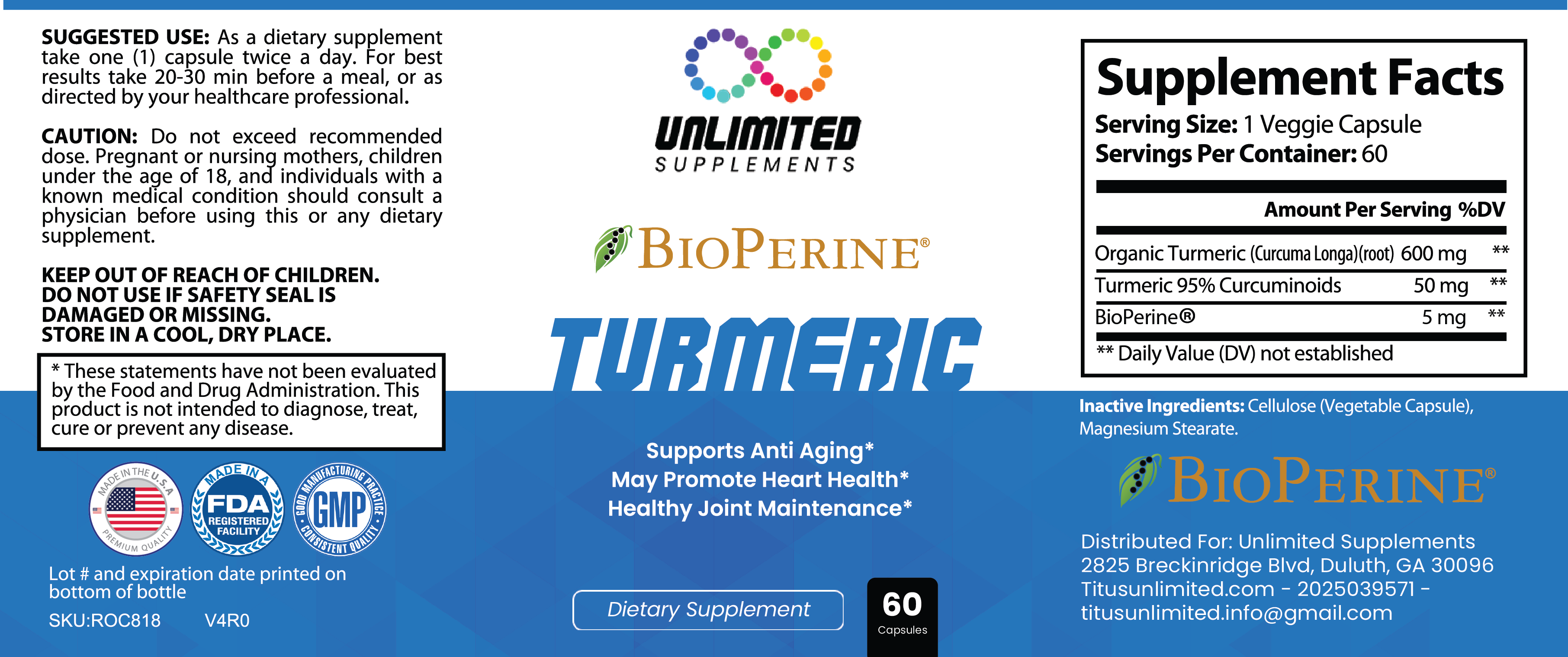 Turmeric w/BioPerine