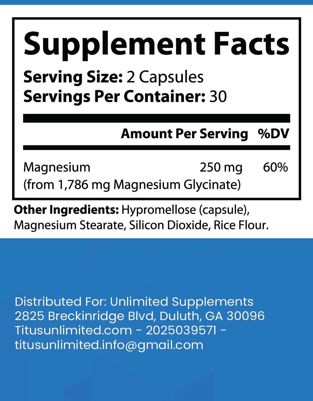 Magnesium Glycinate