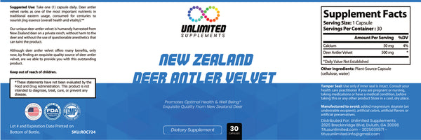 New Zealand Deer Antler Velvet
