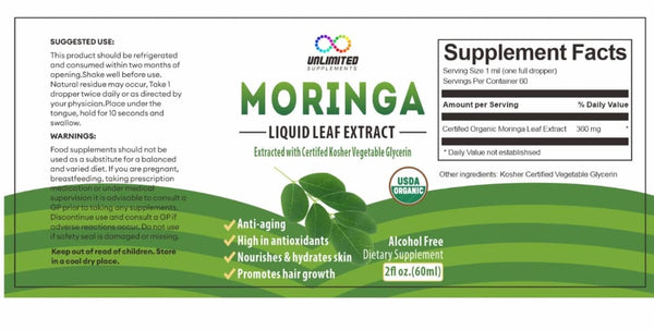 Moringa leaf extract (drops)