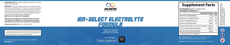 Ion + Select Electrolyte Formula