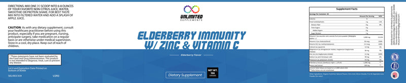 Elderberry Immunity w/Zinc & Vitamin C – Elderberry Flavor